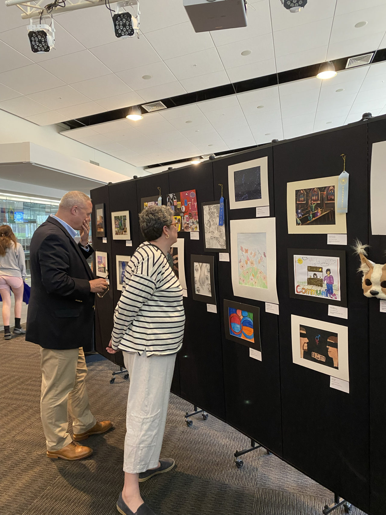 2024-04 Community Night Art Exhibition on Display