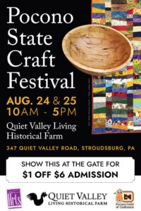 $1 off $6 admission for Pocono State Craft Festival - show this at the gate to redeem.