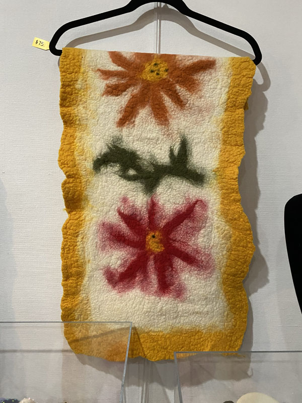 Felted Wool Table Runner by Linda Schwartz