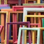 Colorful frames represent individual members of Pocono Arts Council.